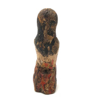 Diminuitive Early Spanish Colonial Polychrome Carving of Anima Sola with Scapular