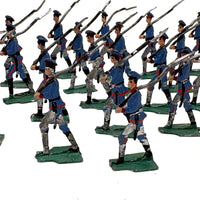 1880s Ernst Heinrichsen German Painted Lead Soldiers Set with Original Box Lid