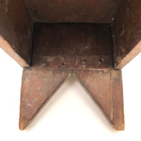Lovely Old Pine Stool with History of Reinforcements