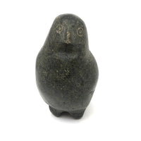 Proud and Soulful Inuit Carved Soapstone Owl