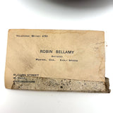 C. 1700 French Pewter Porringer with Heart Handles and Monograms