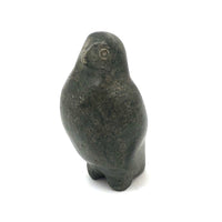 Proud and Soulful Inuit Carved Soapstone Owl