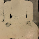 Two Girls in White, Intense and Otherworldly Feeling Antique Quarterplate Tintype