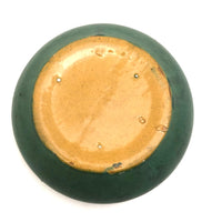 Zanesville Matte Green Glazed Arts and Crafts Bulb Bowl