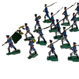1880s Ernst Heinrichsen German Painted Lead Soldiers Set with Original Box Lid