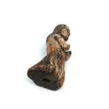 Diminuitive Early Spanish Colonial Polychrome Carving of Anima Sola with Scapular