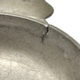 C. 1700 French Pewter Porringer with Heart Handles and Monograms