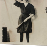 Young Woman Juggling, Poignant Early 20th C. Snapshot