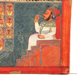 Smoking Hookah, Many Faces, Regal Couple: Antique Double-sided Indian Manuscript Page