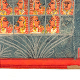 Smoking Hookah, Many Faces, Regal Couple: Antique Double-sided Indian Manuscript Page