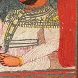 Smoking Hookah, Many Faces, Regal Couple: Antique Double-sided Indian Manuscript Page