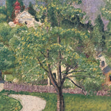 Lush Green Valley: Meticulously Painted, Very Charming c. 1920s-40s Oil on Board Vermont Landscape