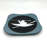 Curious and Wonderful 1970s Signed Canadian Enamelware Dish