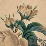 Fine 19th C. Watercolor of Rose and Pansy Bouquet