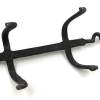 Old Hand-wrought Iron Folk Art Dog with Corkscrew Tail