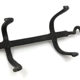 Old Hand-wrought Iron Folk Art Dog with Corkscrew Tail