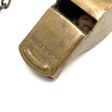 WW1 Era Brass Military Whistle on Original Chain