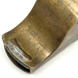 WW1 Era Brass Military Whistle on Original Chain