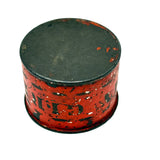 Wonderful 19th Century Tole Painted My Girl Cup in Perfect Red Paint