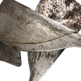 SOLD Beautiful Old Steel Planing/Molding Blades (?) in Lovely Two Compartment Wooden Sleeve