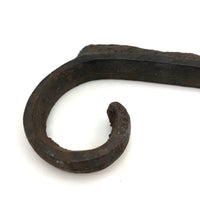 Old Cast Iron Cat on Wall Mounting Arm (Presumed Bell Hook), With Lost Tail!