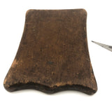 SOLD Beautiful Old Steel Planing/Molding Blades (?) in Lovely Two Compartment Wooden Sleeve