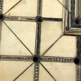 Exquisite 19th C. Inlaid Bone and Marquetry Fox and Geese Game Board