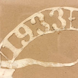 Wonderful Cut Paper Tribute to FDR, with Silhouette, Framed as Found