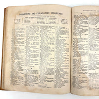 Warren's Primary Geography, 1886, with Animal Silhouettes End Paper Drawing