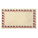 Scarce 1860s Civil War Patriotic Cover, American Flag Perimeter
