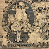 Funny Money, Curious Old Hand-drawn Folk Art Dollar, Ink and Graphite on Wove, c. Late 19th Century