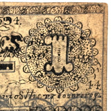Funny Money, Curious Old Hand-drawn Folk Art Dollar, Ink and Graphite on Wove, c. Late 19th Century