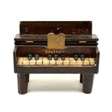 Lovingly Crafted Old Folk Art Webber Piano with Closing Lid and Flip Up Stand