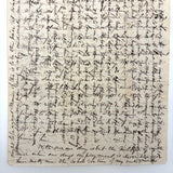 Wonderful (and Long!) 1840 Letter from Elias A Brown To "My Dear Wife," with Beautiful Cross Writing