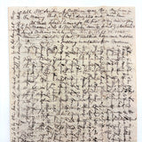 Wonderful (and Long!) 1840 Letter from Elias A Brown To "My Dear Wife," with Beautiful Cross Writing