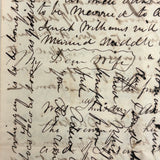 Wonderful (and Long!) 1840 Letter from Elias A Brown To "My Dear Wife," with Beautiful Cross Writing