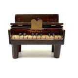 Lovingly Crafted Old Folk Art Webber Piano with Closing Lid and Flip Up Stand