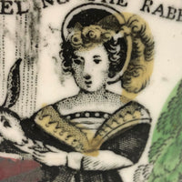 Feeding (and Feeling!) the Rabbit, 19th C. Staffordshire Transferware Child's Mug