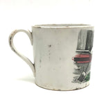Feeding (and Feeling!) the Rabbit, 19th C. Staffordshire Transferware Child's Mug