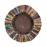 Colorful c. 1940s Match Book Folk Art Ring/Tray