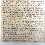 Wonderful (and Long!) 1840 Letter from Elias A Brown To "My Dear Wife," with Beautiful Cross Writing