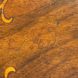 Nani Pocolo's Amazing 1897 Intarsia Marquetry Box with Costumed Beauty Dangling Cherries at Center