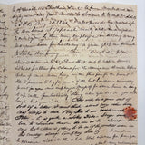 Wonderful (and Long!) 1840 Letter from Elias A Brown To "My Dear Wife," with Beautiful Cross Writing