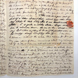 Wonderful (and Long!) 1840 Letter from Elias A Brown To "My Dear Wife," with Beautiful Cross Writing