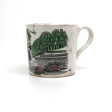 Feeding (and Feeling!) the Rabbit, 19th C. Staffordshire Transferware Child's Mug