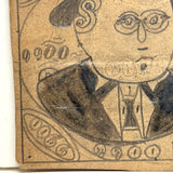 Funny Money, Curious Old Hand-drawn Folk Art Treasury Note, Graphite, c. Late 19th Century