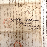 Wonderful (and Long!) 1840 Letter from Elias A Brown To "My Dear Wife," with Beautiful Cross Writing