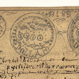 Funny Money, Curious Old Hand-drawn Folk Art Treasury Note, Graphite, c. Late 19th Century