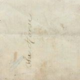 SOLD Red Horse, Wonderful 19th Century Folk Art Watercolor Drawing