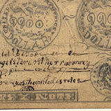 Funny Money, Curious Old Hand-drawn Folk Art Treasury Note, Graphite, c. Late 19th Century